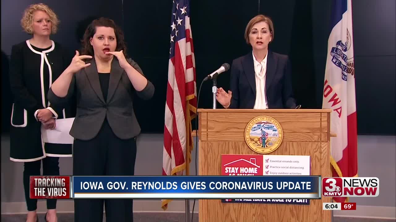 Iowa Gov. Reynolds Orders More Businesses to Close