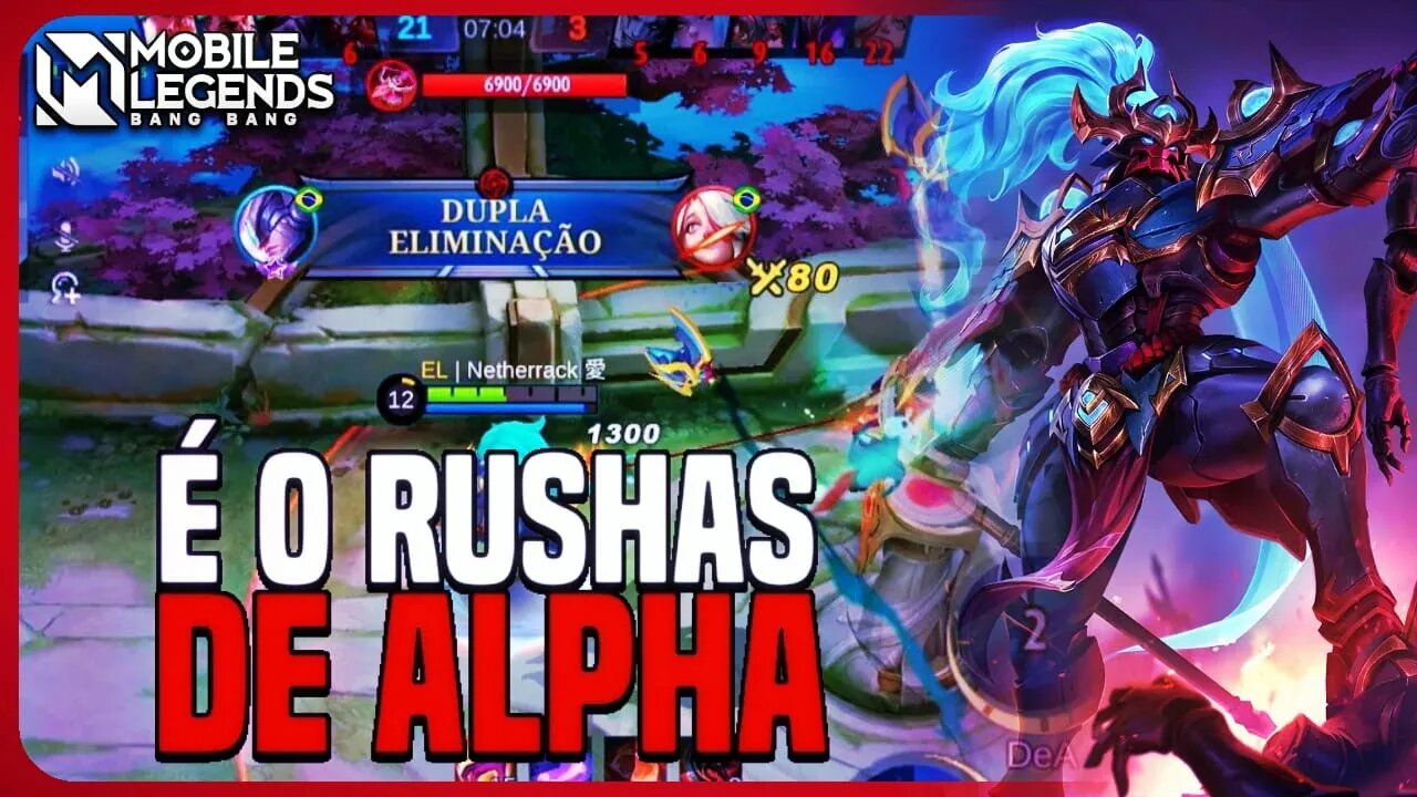 ESSE É O MOTIVO DE EU ESTAR RUSHANDO ALPHA!! | OLHA ESSE STOMP | MLBB