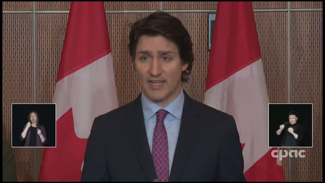 Trudeau: Canada Is Imposing Sanctions On Putin And His Barbaric War