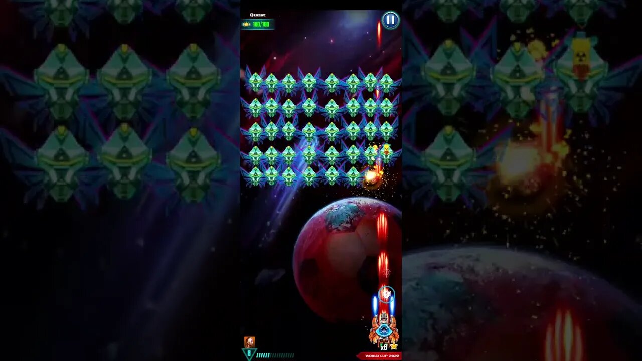 Galaxy Attack Alien Shooter - FIFA WORLD CUP QATAR Event 2022 - Level 7 of 20