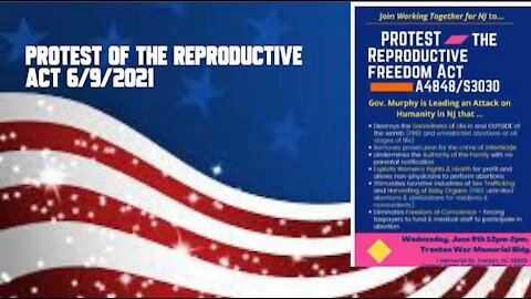 Protest of the Reproductive Freedom act A4848/S3030