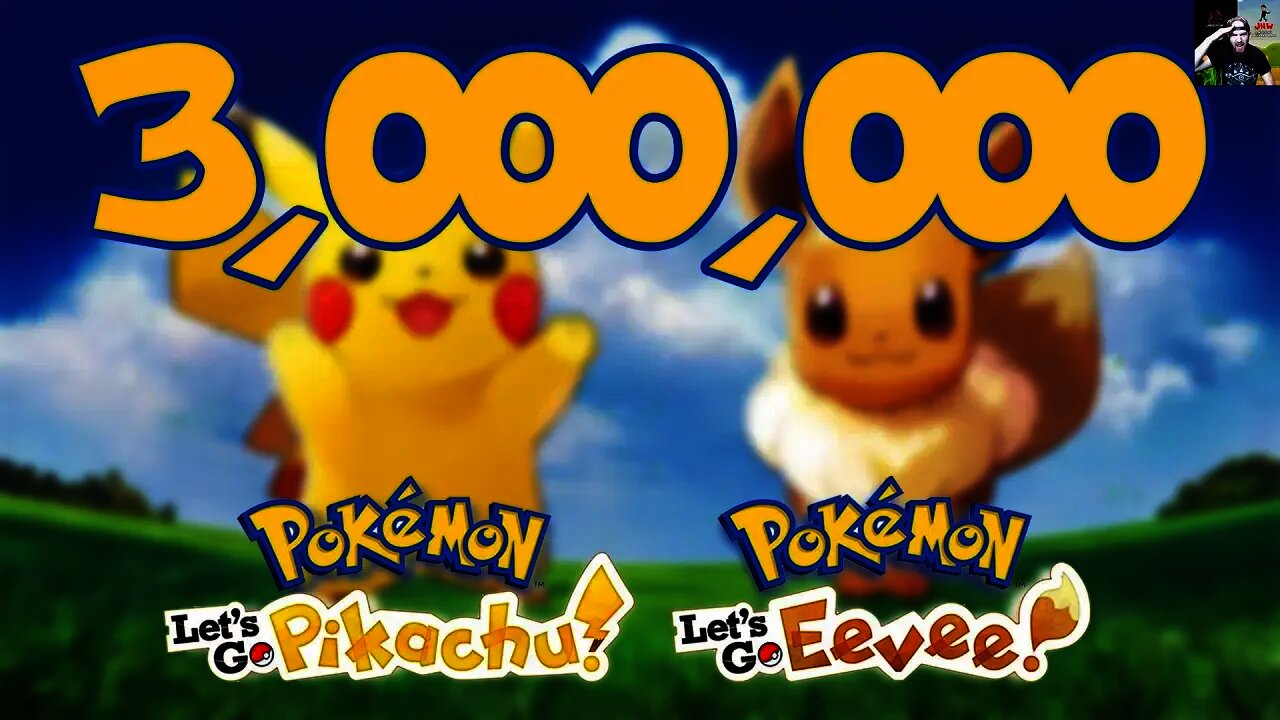 Pokémon Let's Go Pikachu & Eevee Sell 3,000,000 in First Week!