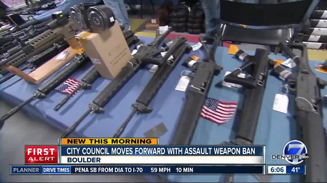 Boulder moves forward with 'assault' weapon ban