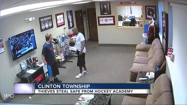 Thieves steal safe from hockey academy