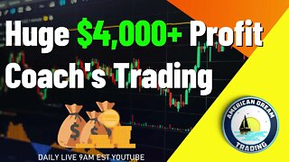 Huge $4,000 Profit Coach's Training Stock Market