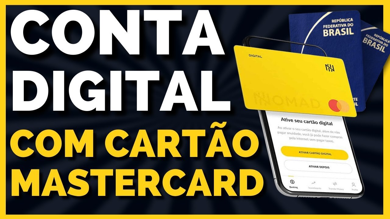 💳NOMAD DIGITAL | NOVA CONTA DIGITAL COM CARTÃO MASTERCARD | Veja Como Funciona