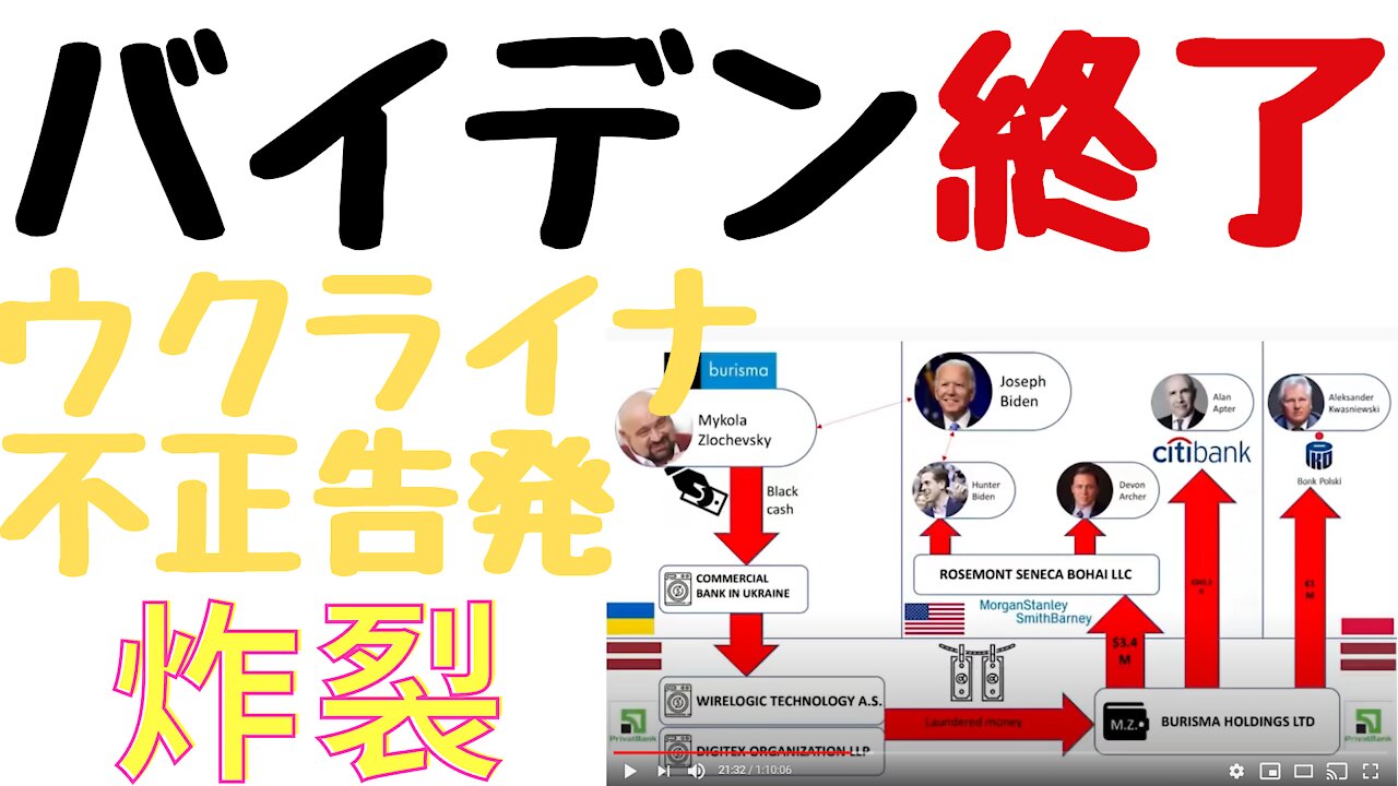 Biden is over. Ukraine corrupt case revealed by whistleblowers (explained in Japanese)