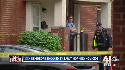 Man shot inside a car outside KCK town homes