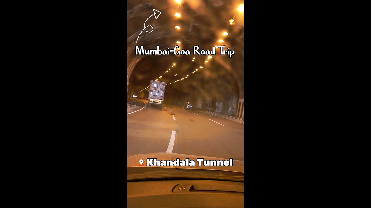 Mumbai-Goa Road Trip | Mumbai-Pune Expressway | Khandala Tunnel scenic route in Lonavala