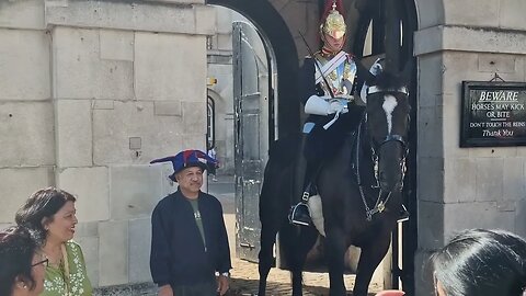 Don't scare the horse with that #horseguardsparade