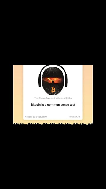 Bitcoin is not an IQ Test it is a Common Sense Test - From TSPC Epi-3185