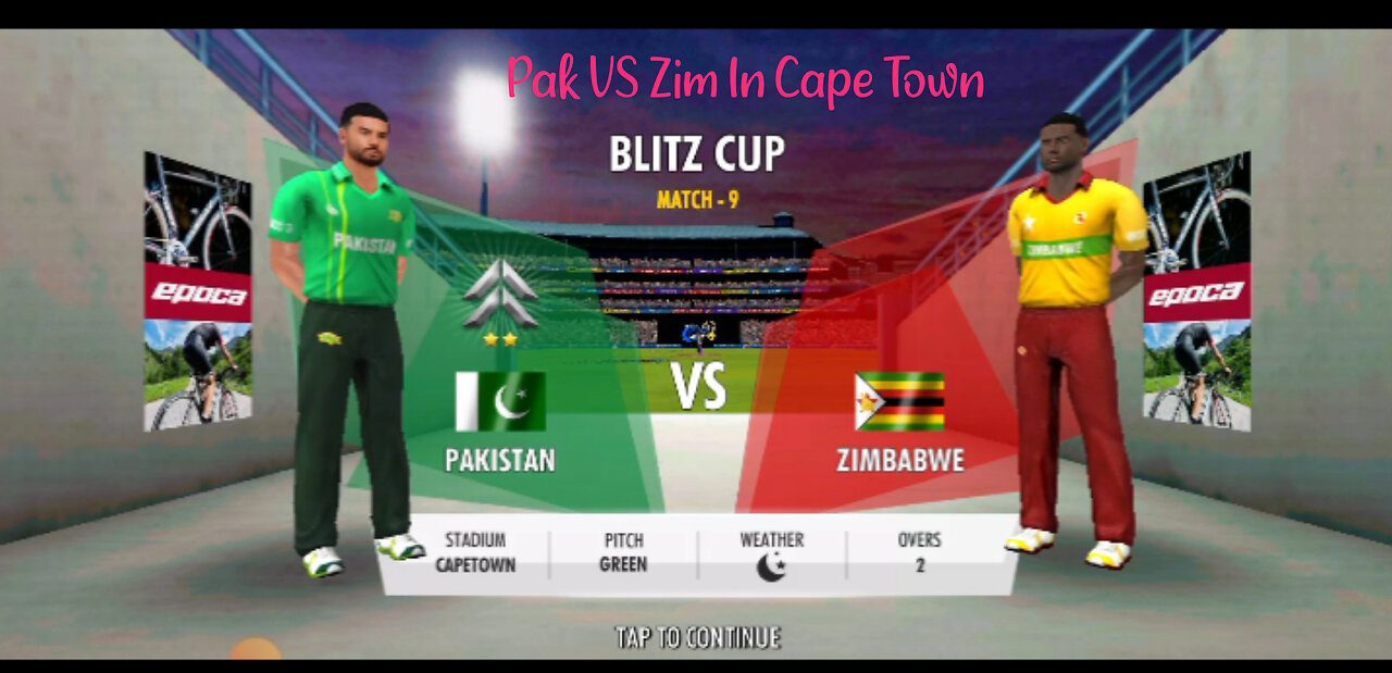 Blitz Tournament Match 9 Pakistan VS Zimbabwe wcc3 game play