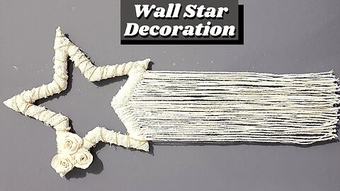 DIY - How to Make a Star Wall Decoration Boho