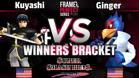 FPS3 Online Winners Top 32 - Kuyashi (Marth) vs. Ginger (Falco) - Smash Melee