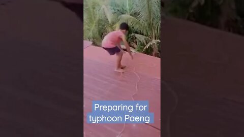 preparing for typhoon Paeng