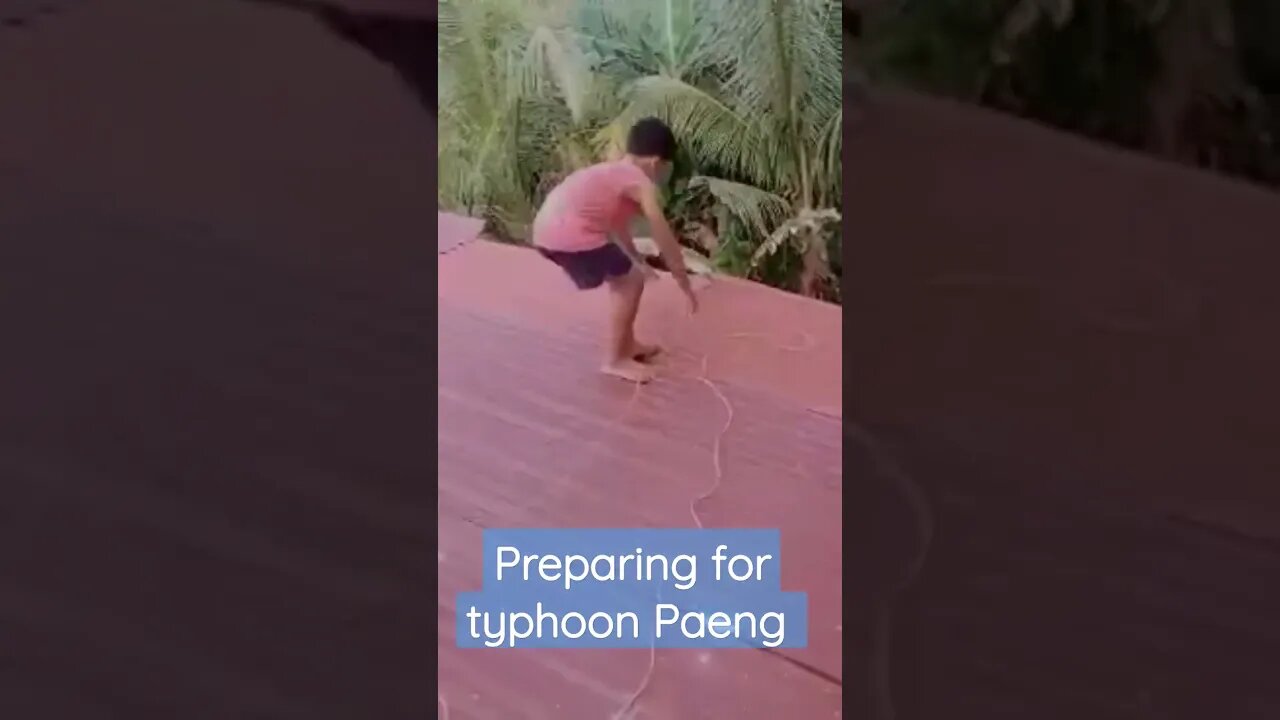 preparing for typhoon Paeng