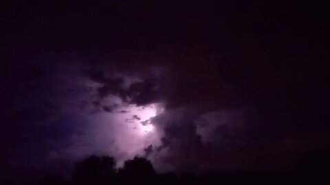 Giant Thunder Bird caught in lightning storm...?