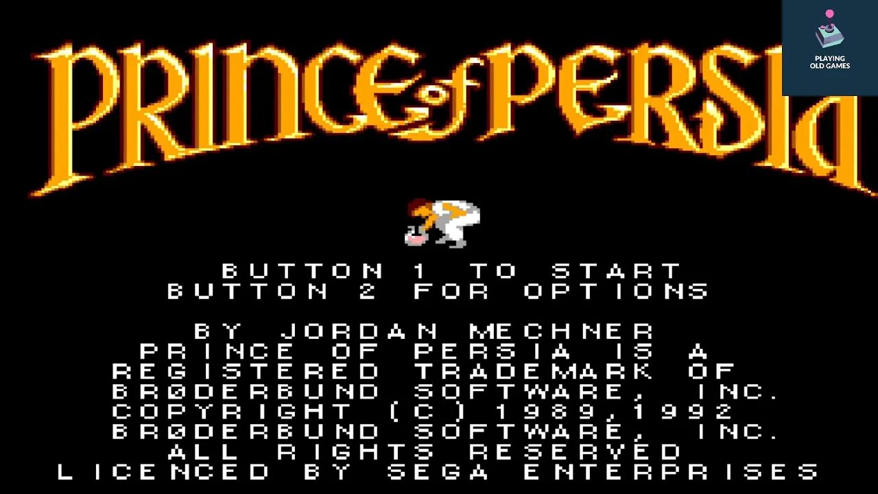 Prince of Persia - Master System - Short Gameplay