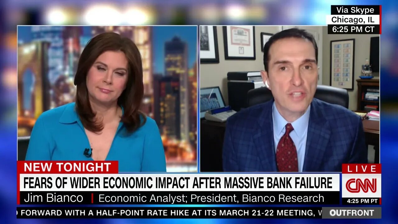 Jim Bianco joins CNN OutFront to discuss the Silicon Valley Bank Failure with Erin Burnett