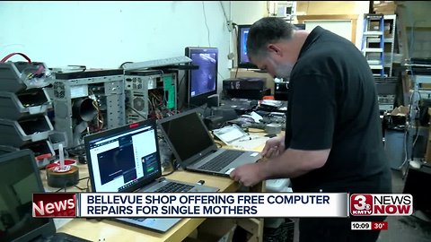 Bellevue shop offering free computer repairs for single mothers