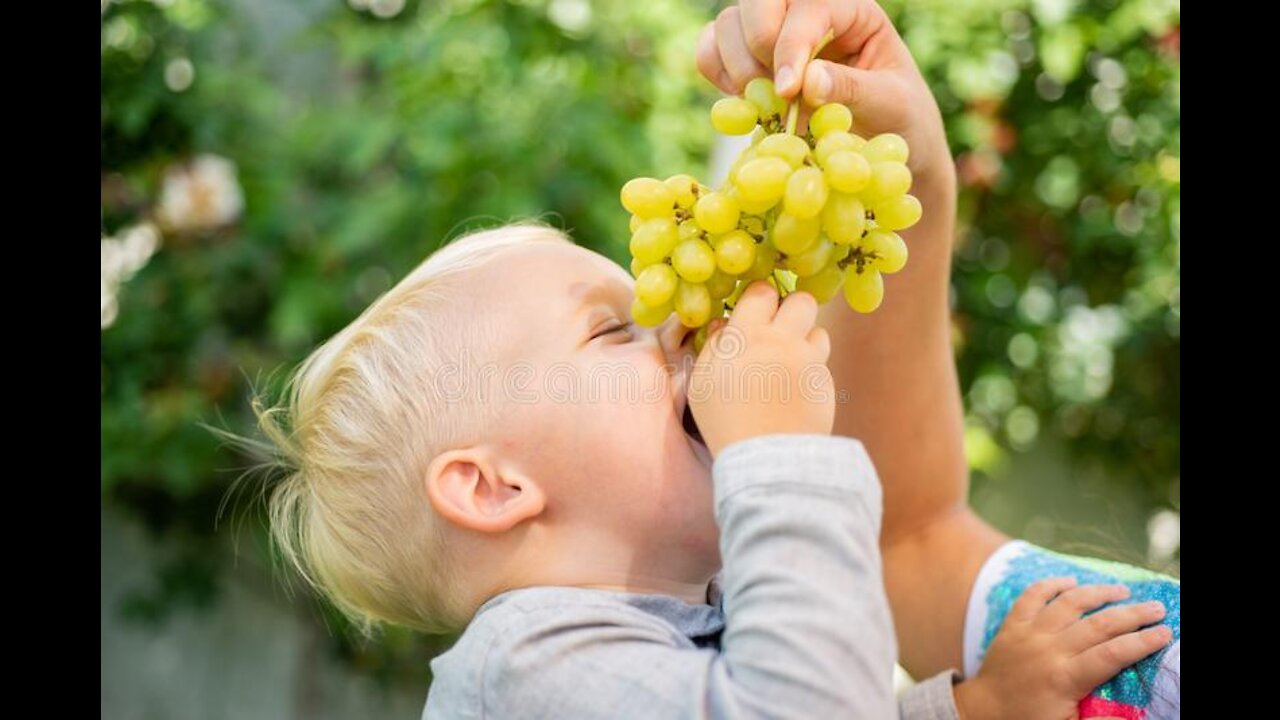 Cute Baby Eating Grapes Like No One #Cute #Baby #Viral