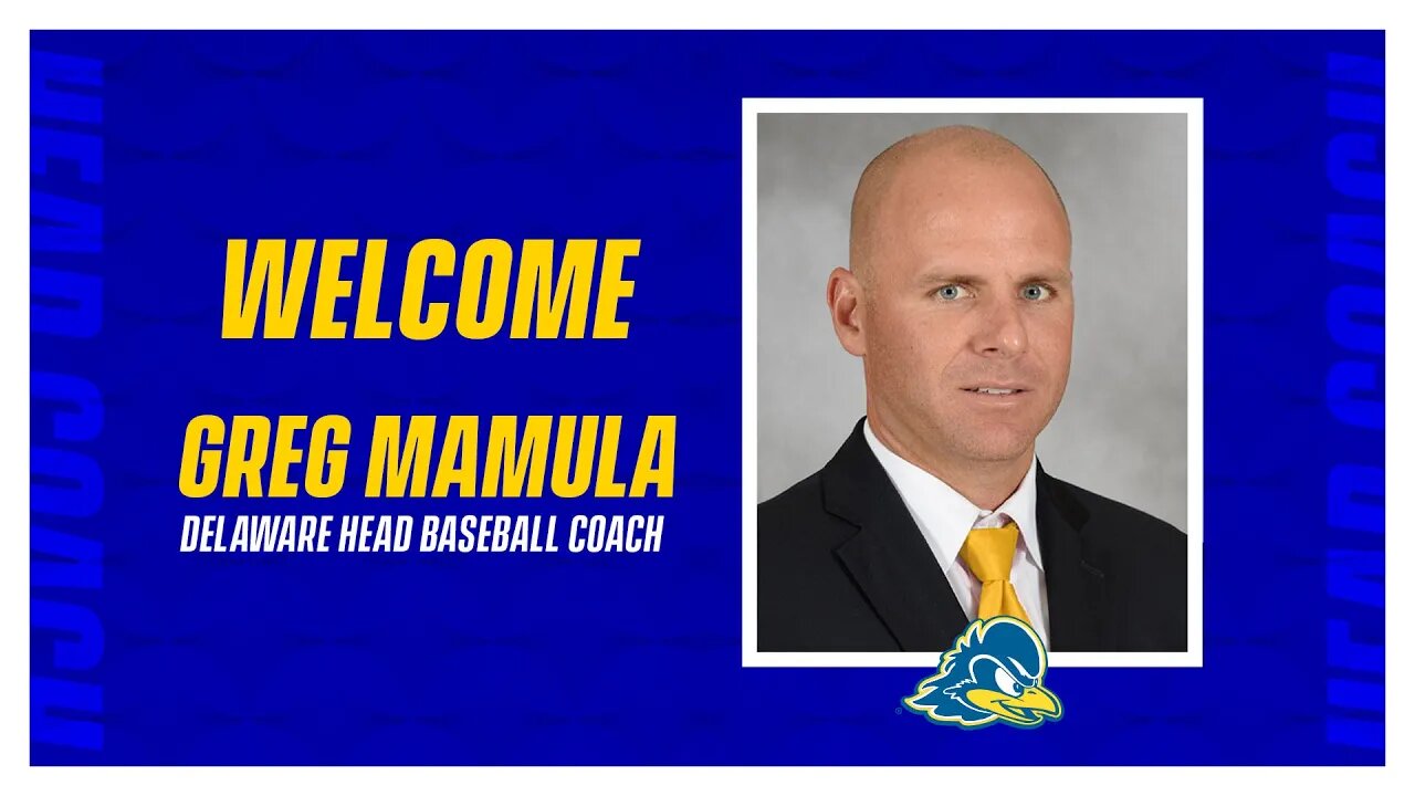 Friday November 25th, my guest will be Delaware University Head Coach, Greg Mamula ! #baseball