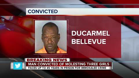 Man Convicted of Molesting Three Girls