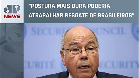 Mauro Vieira fala sobre diplomacia brasileira no conflito Israel-Hamas