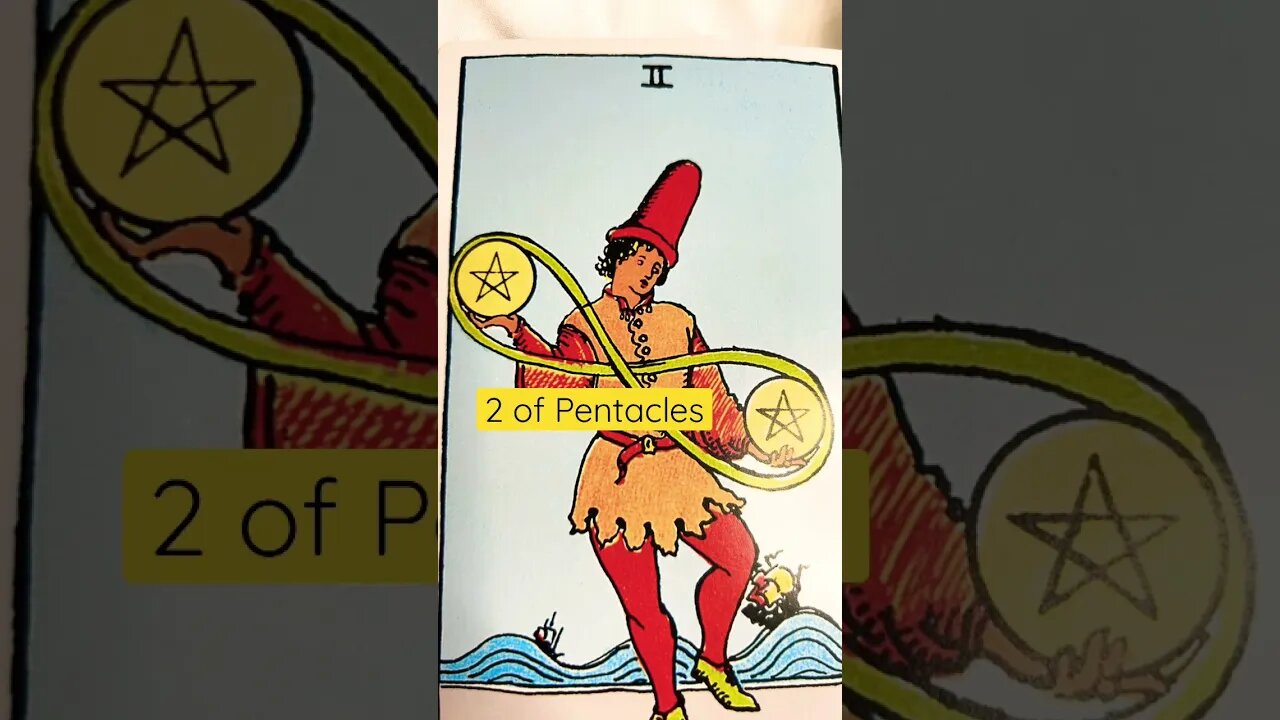 2 of Pentacles #shorts #learntarot