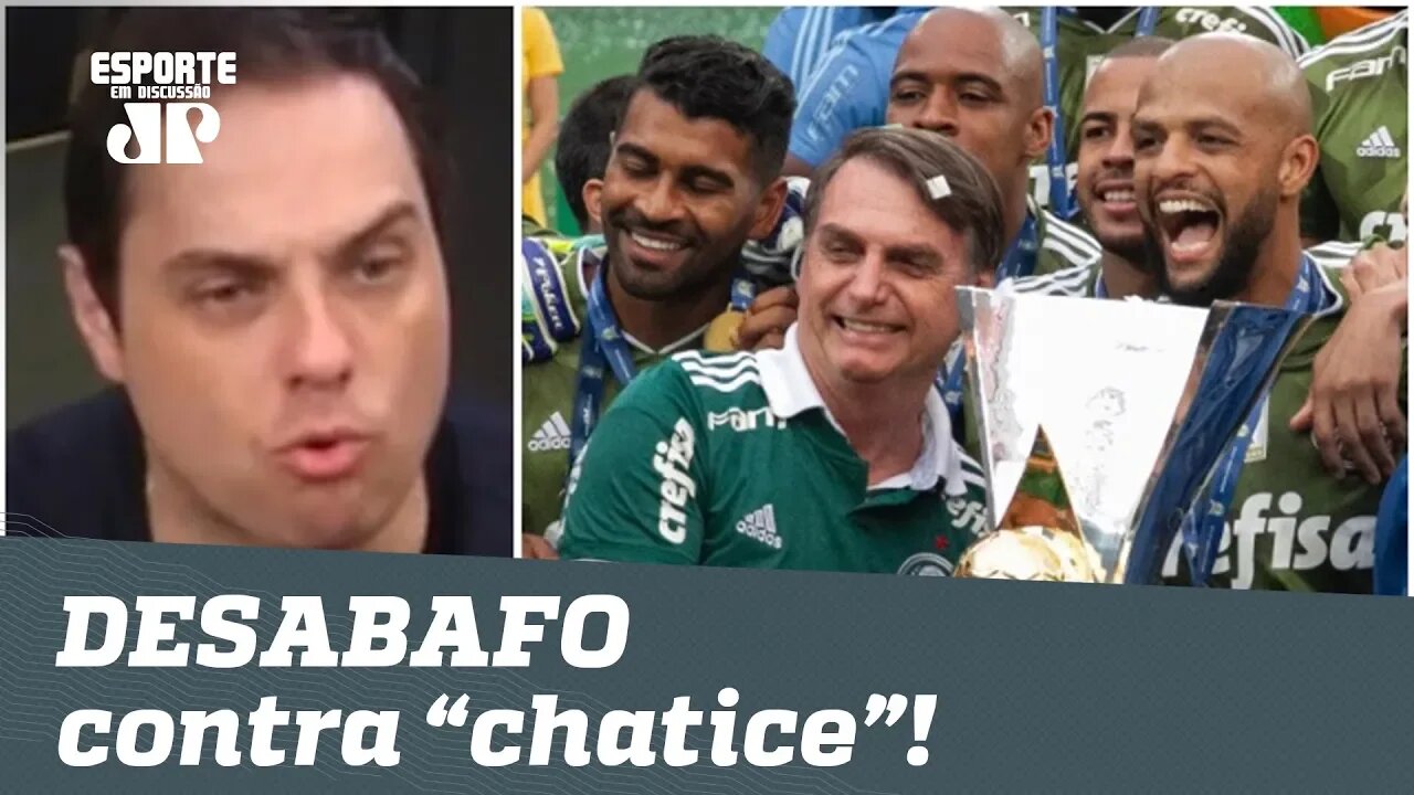 Críticas a Palmeiras e Bolsonaro? Repórter DESABAFA contra "chatice"!