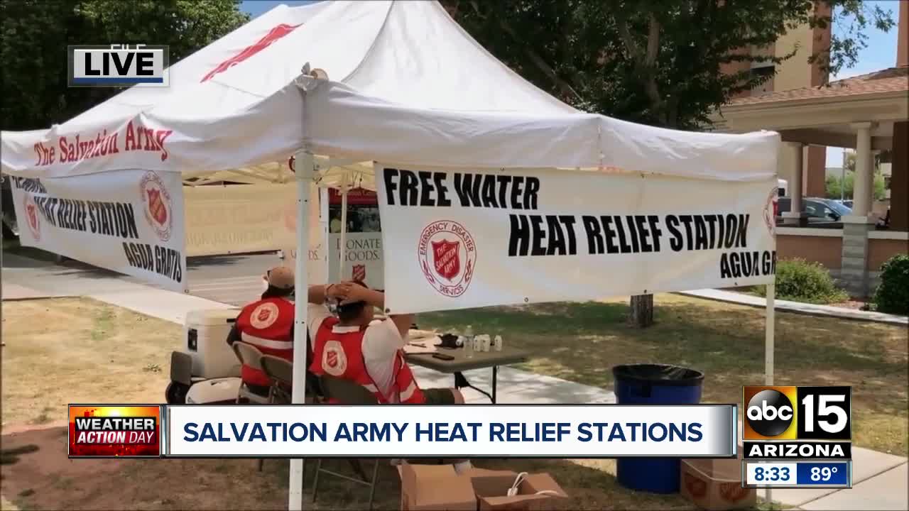 Salvation Army speaks about heat relief stations as summer temps heat up