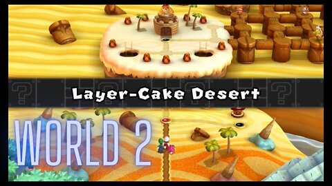 New Super Mario Bros. U Deluxe - World 2 - Playing Dirty in Layer-Cake Desert