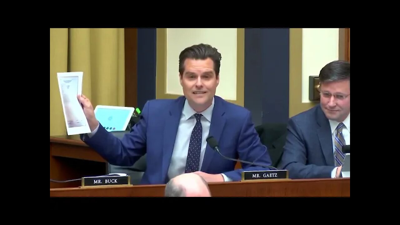 BREAKING: Matt Gaetz Enters Hunter Biden's Laptop Into the Congressional Record