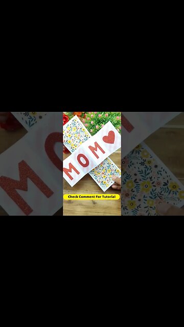 Handmade Mother's Day Gift Card Making Easy #shorts
