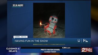 Snow day pics on the morning show