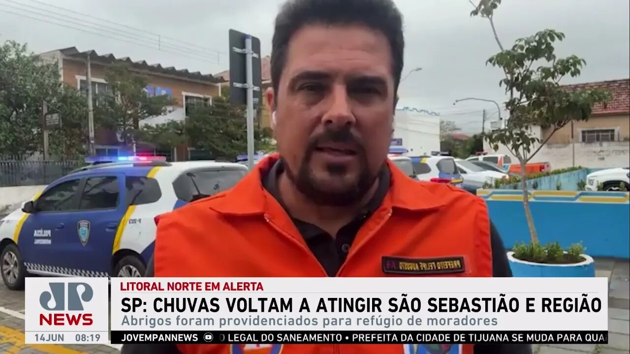 Fortes chuvas voltam a castigar áreas em São Sebastião, litoral norte de SP