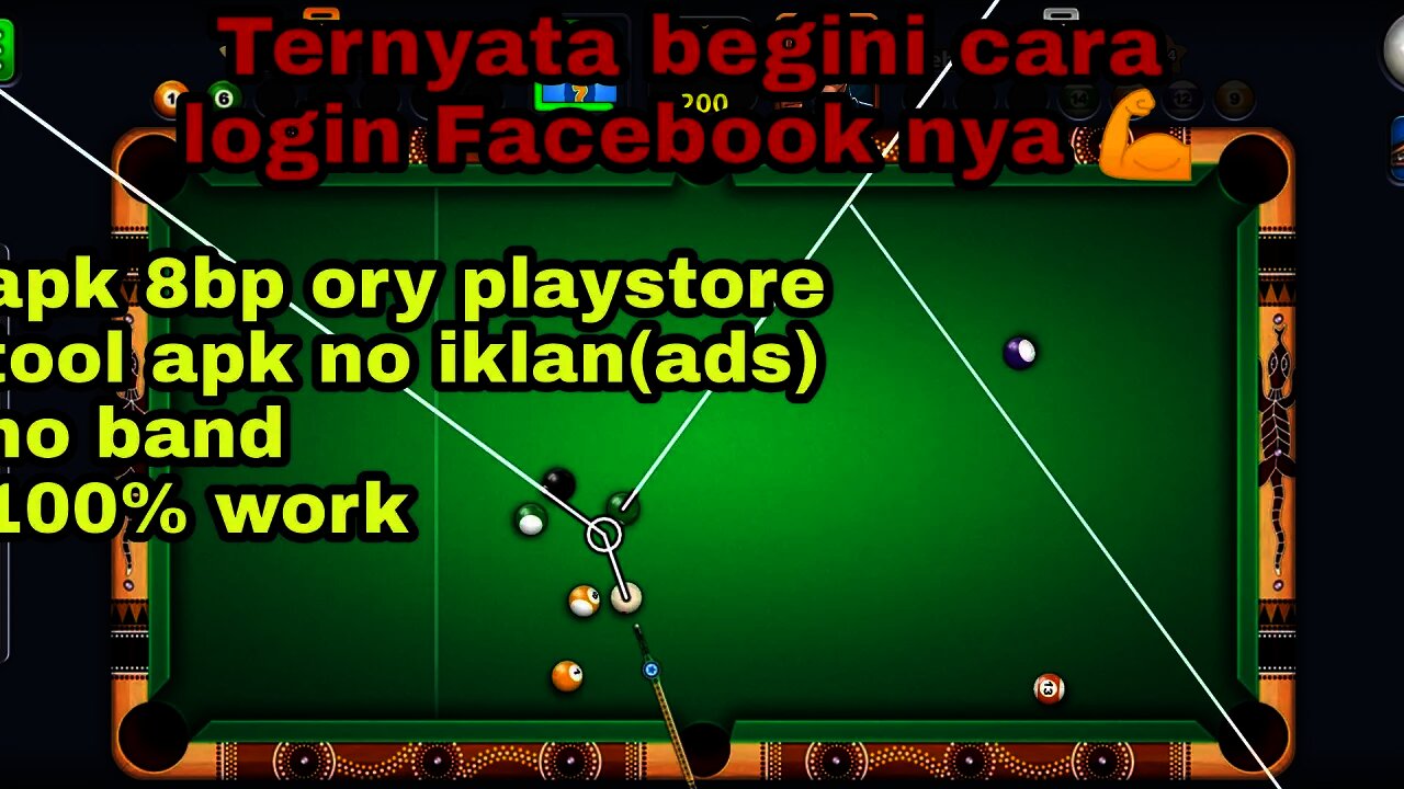 Hack 8 ball pool garis panjang 3line Oktober 2021 | long line lulubox pro no ads