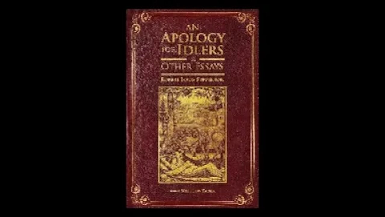 An apology for idlers by Robert Louis Stevenson