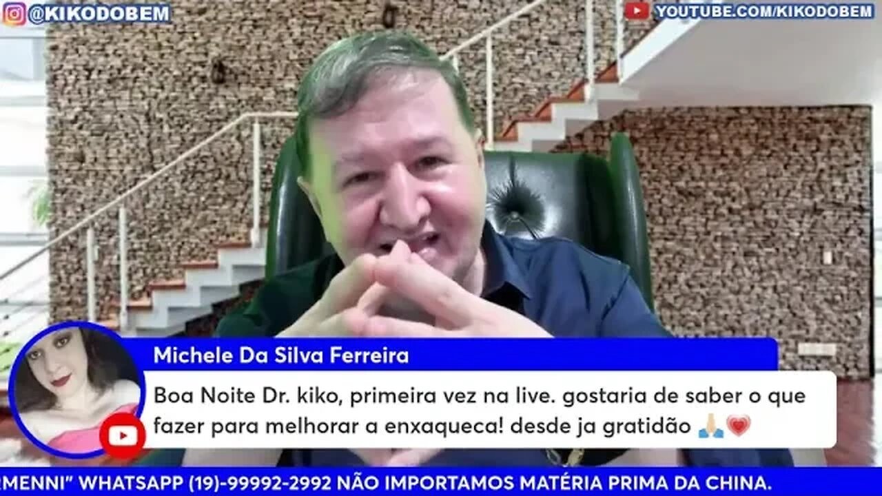 Mudança de hábitos alimentares na terapia para enxaqueca com Dr. Kiko Do Bem WhatsApp 15-99644-8181