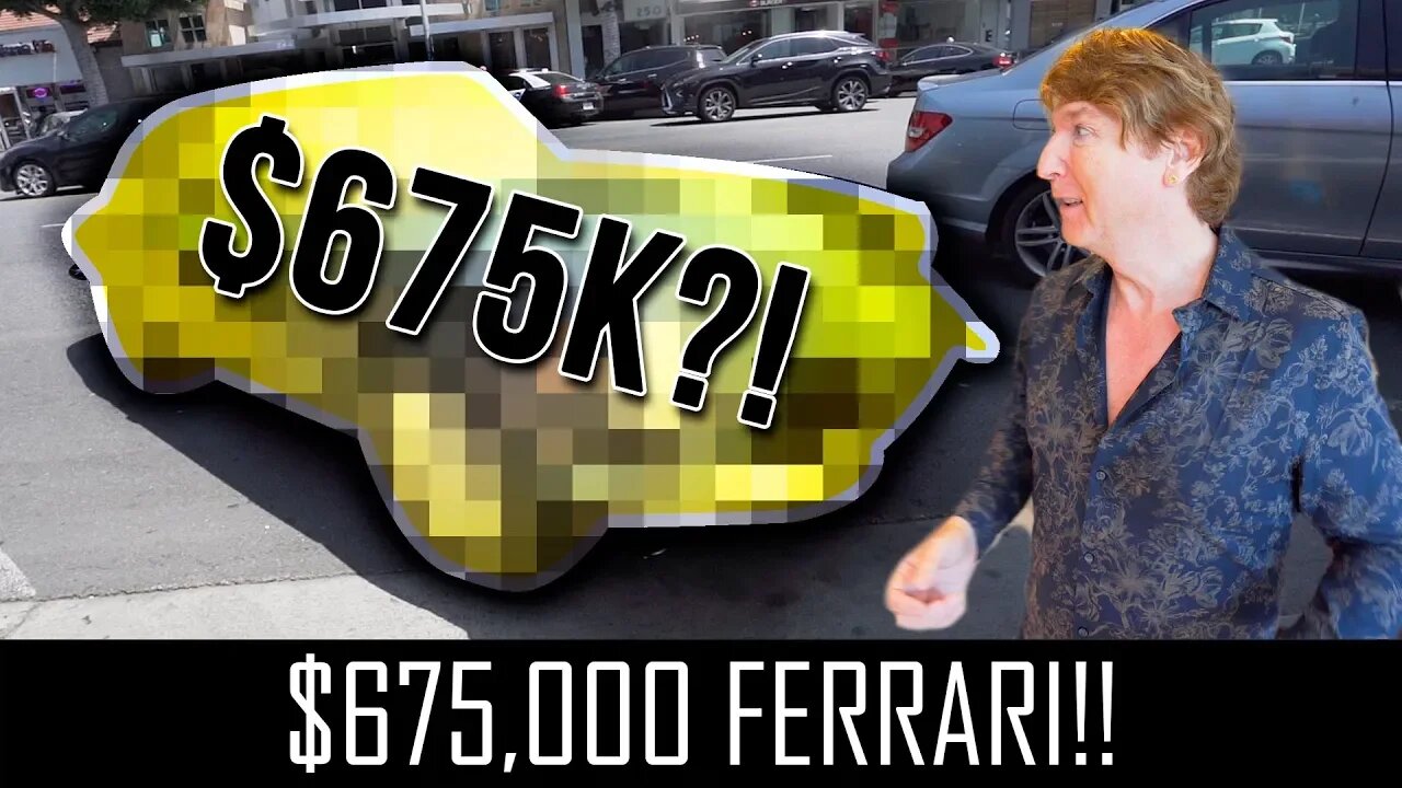 Yossi Dina’s $675,000 FERRARI!!