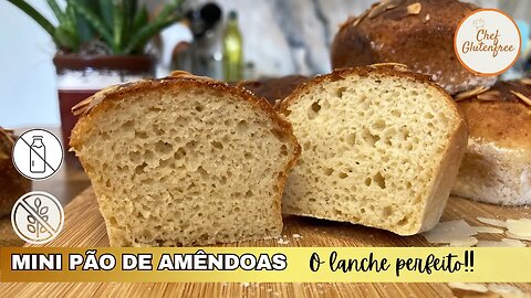 Mini Pão de Amêndoas - Sem Glúten
