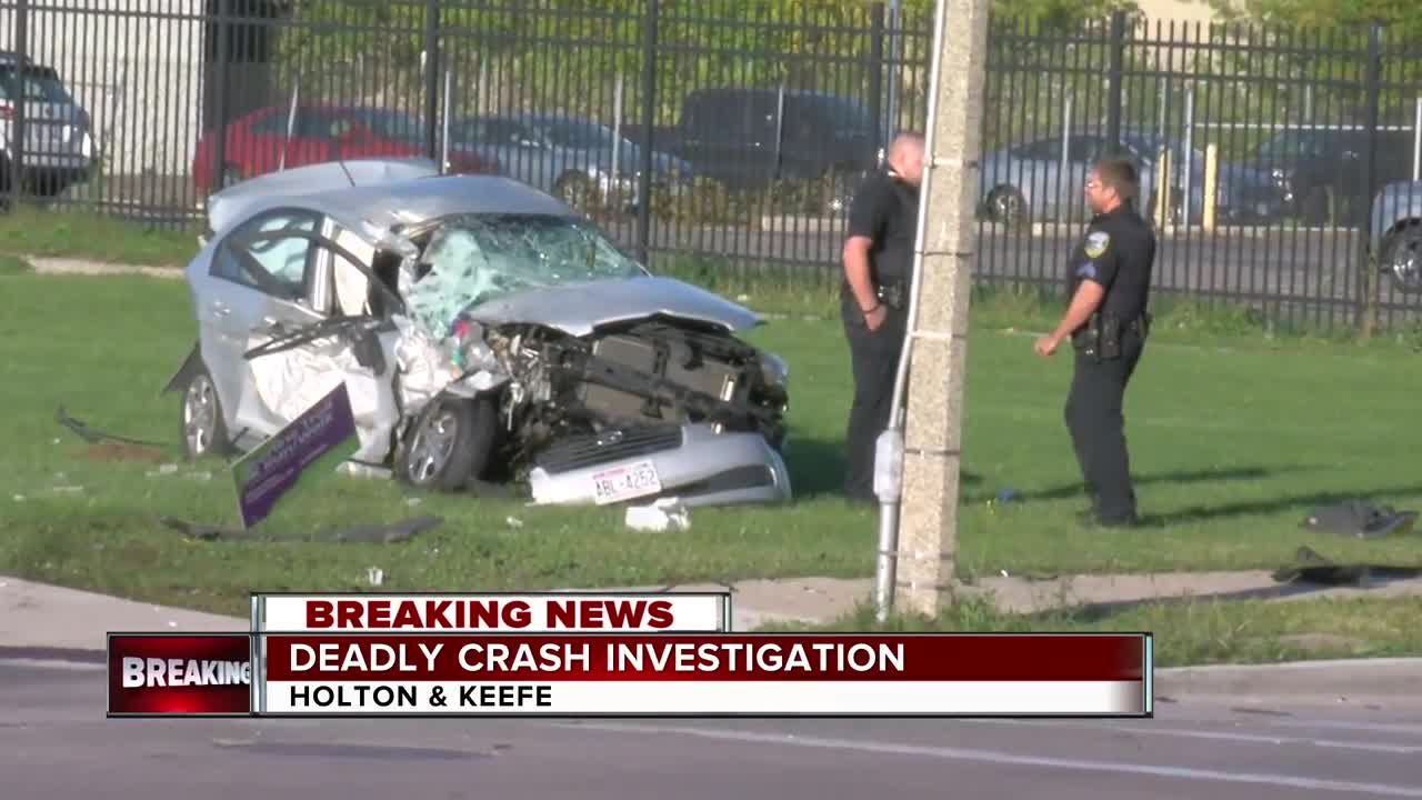 Deadly crash investigation in Milwaukee near Holton and Keefe