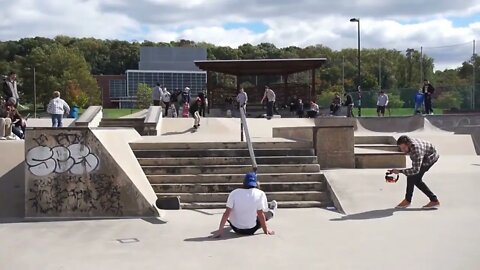 Best Trick on the 8 Stair | 10.8.22 | Reid Menzer Skatepark