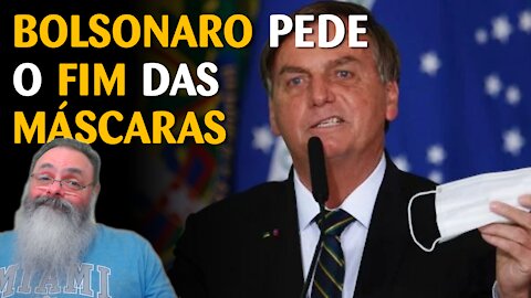 Bolsonaro pede parecer ao Queiroga para acabar com máscaras