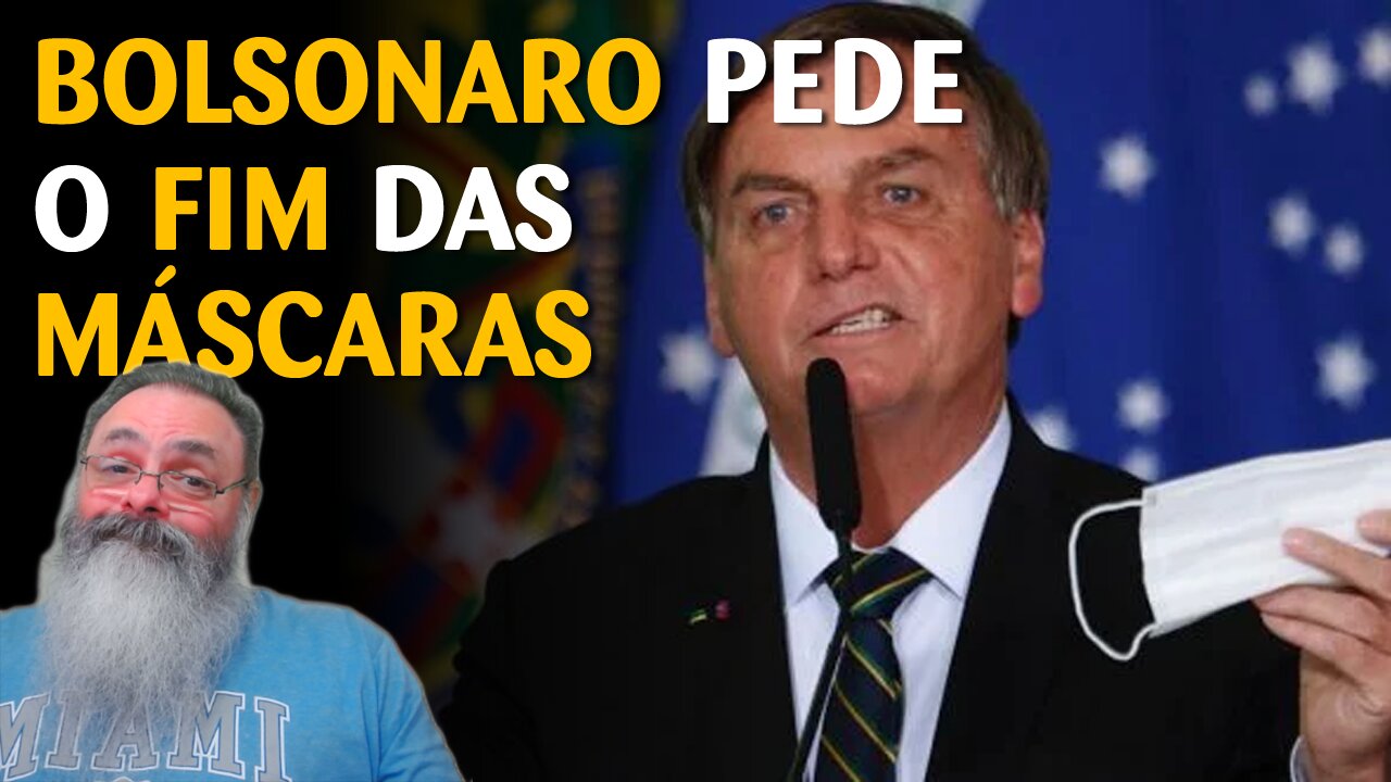 Bolsonaro pede parecer ao Queiroga para acabar com máscaras