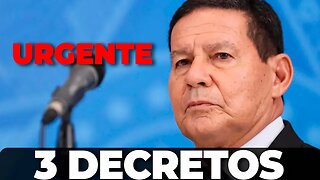 🔴AO VIVO:Hamilton Mourão edita três decretos + AS ÚLTIMAS NOTÍCIAS🔴