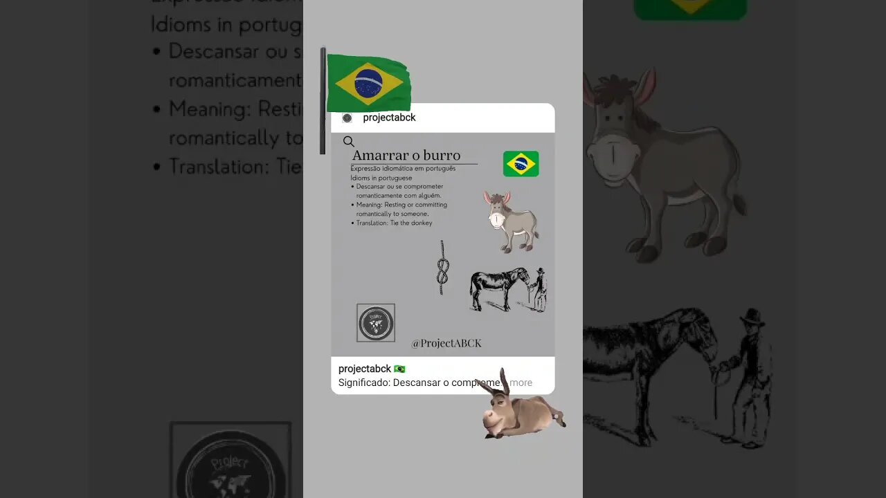 🇧🇷 Amarrar o burro