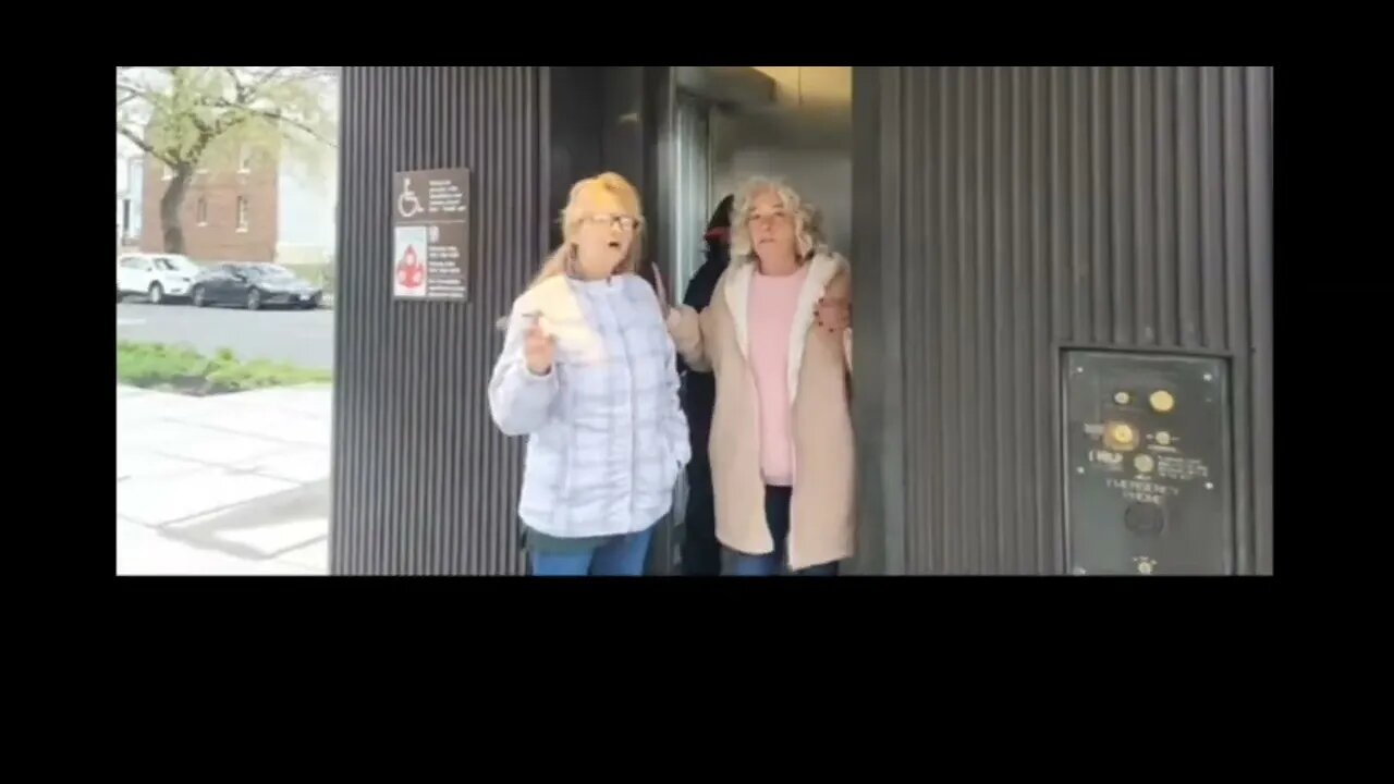 Busted ! Mikki and Sherri stalk elderly man and hold him hostage in an elevator 🛗