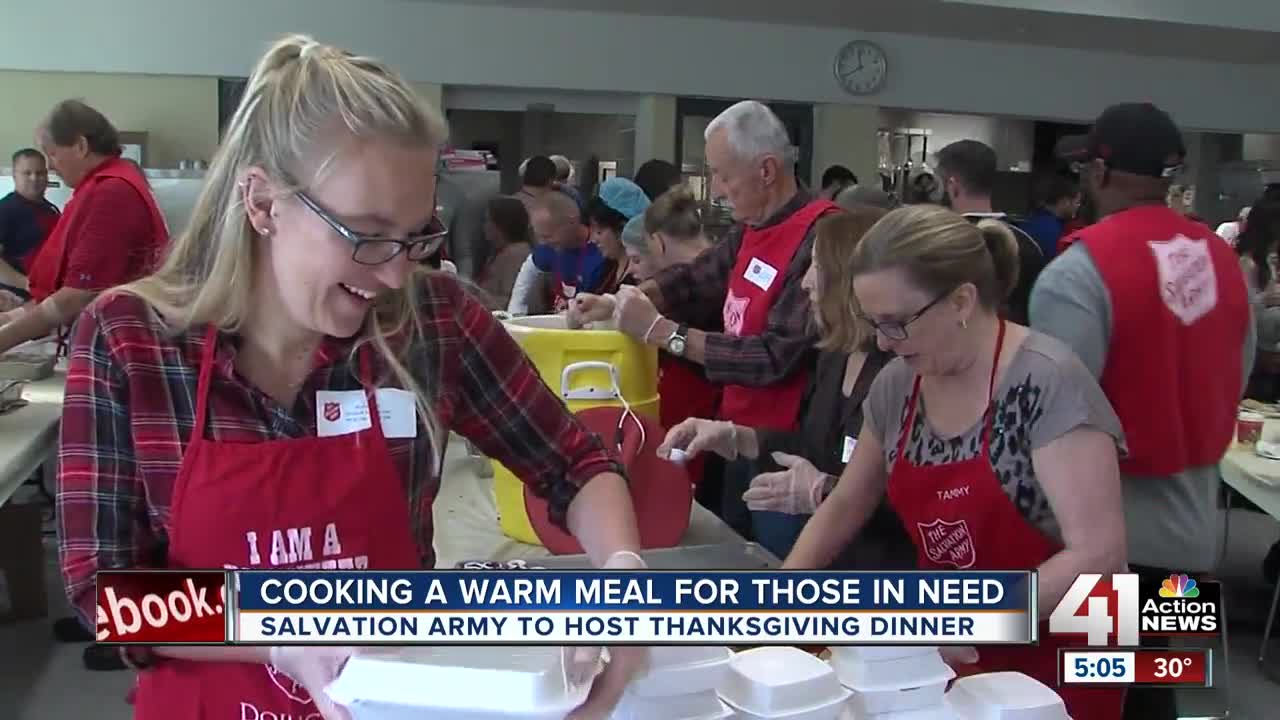 Salvation Army to provide free Thanksgiving meal to those in need Thursday