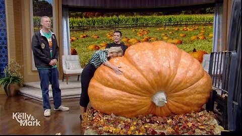 Kelly and Mark Meet the Largest Pumpkin in New York State